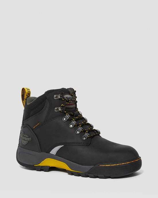 Botas Con Cordones Dr. Martens Ridge Anti Static Steel Toe Mujer Negros MX-87936